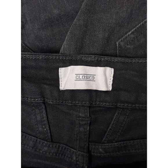 CLOSED Jeans 27 Womens Starlet Low Rise Skinny Raw Step Hem Black Wash Denim - Picture 6 of 7